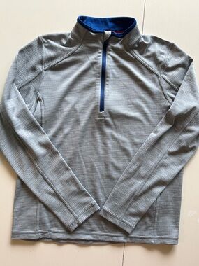 Vineyard Vines Boy’s Performance Pullover Gray Quarter-Zip, Size M